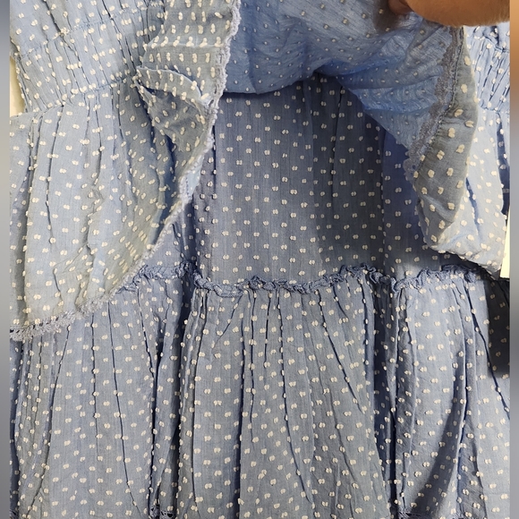 Adrianna Papell Blue Tiered Women's Dress Size 8.  #A14 - Picture 5 of 16